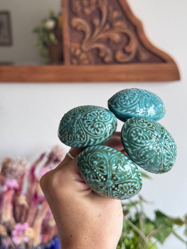 Producto - Tiradores de cerámica x 4 oval