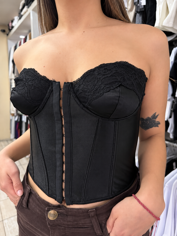 Producto - Corset de raso /talle S/M/L - 0