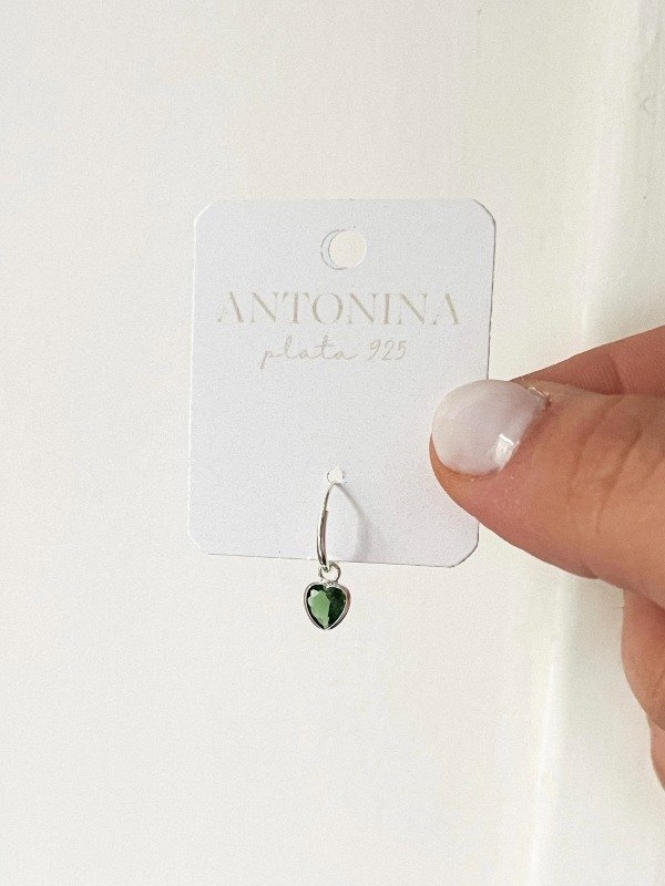 Producto - SOLITARIO ALEXA CORAZON VERDE 11 mm (UNIDAD)