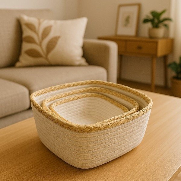 Producto - Set x3 canastos rectangular