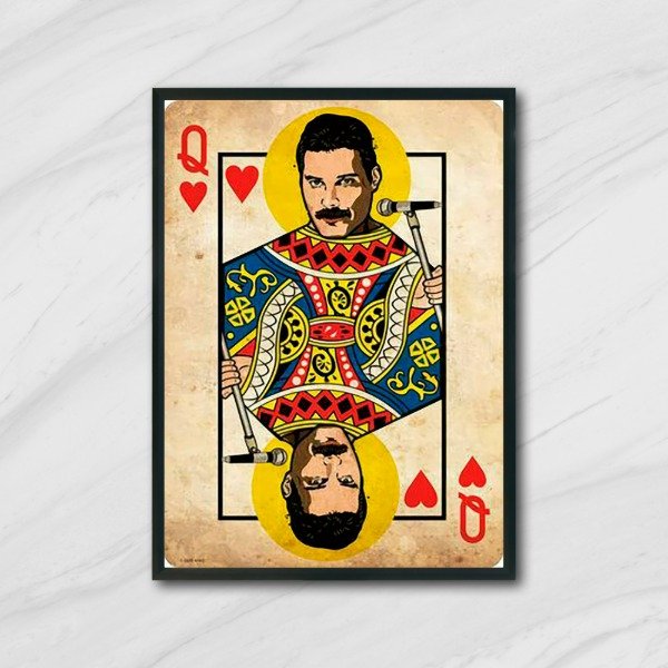 Producto - Cuadro decorativo vintage Freddie Mercury Carta