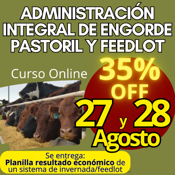 Producto - Curso Online: Administración Integral de Engorde Pastoril y Feedlot - 0