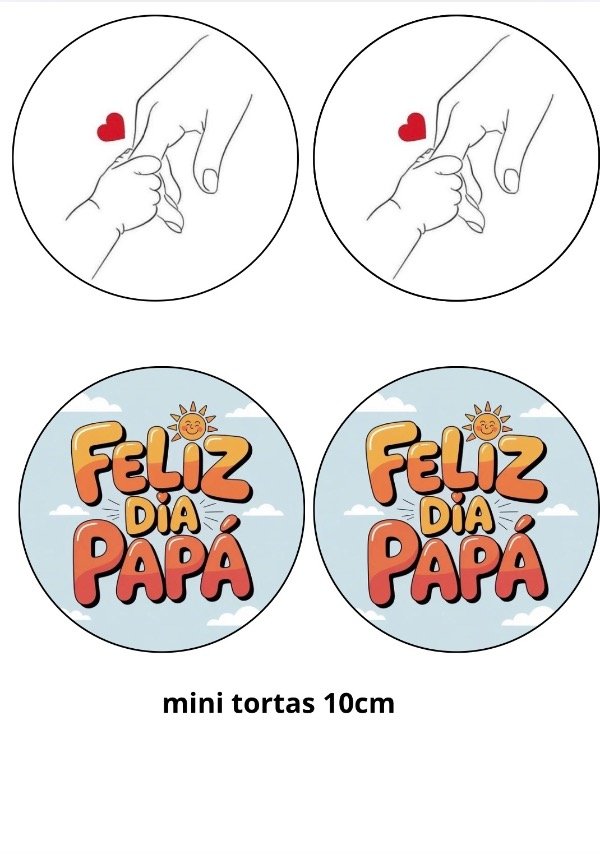 Producto - Lámina día del padre 10cm 5