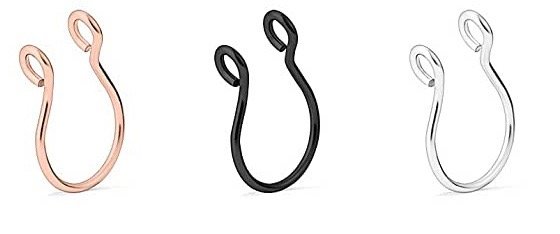 Producto - Piercing falso septum plateado - NO NECESITA PERFORACIÓN