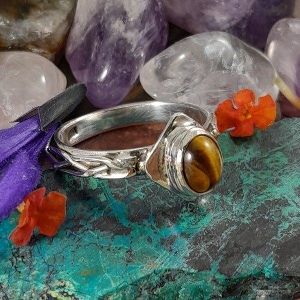 Producto - Anillo de plata 925 con Ojo de Tigre - 0