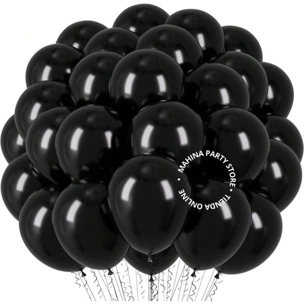 Producto - Globos negros standard 12" bombucha x 25