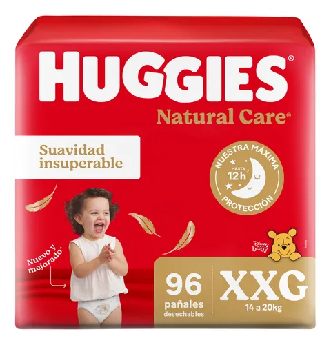 Producto - Pañales Huggies Natural Care Mensual XXG- 96u