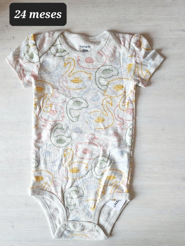 Producto - Body manga corta carters talle 24 meses gris cisne