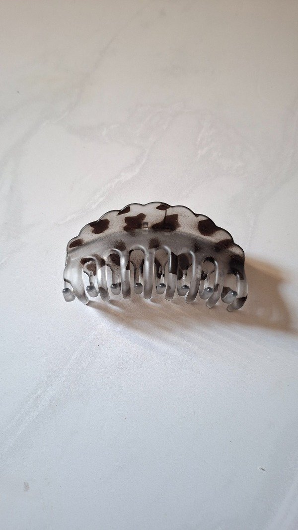 Producto - Broche grande carey gris