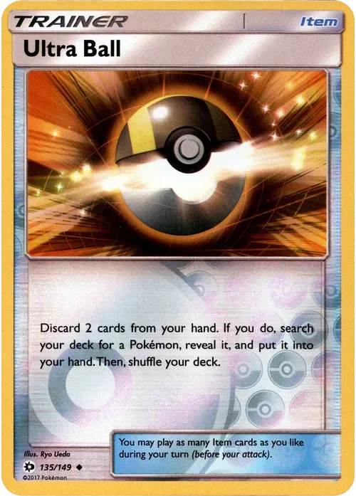 Producto - Ultra Ball - 135/149 - Sun and Moon - Reverse Holo