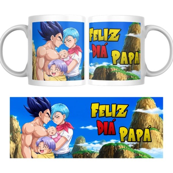 Producto - Taza - Dia del padre - Feliz dia papá 3 (Dragon Ball Z)
