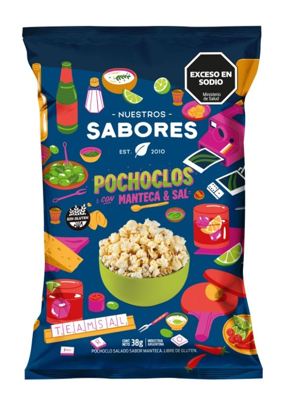 Producto - Pochoclos con manteca y sal Nuestros Sabores