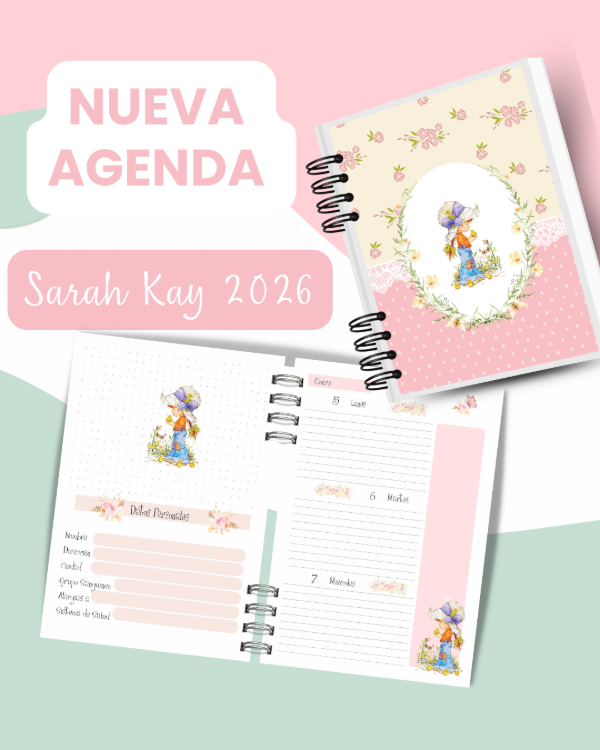 Producto - Agenda Sarah Kay Rosa 2026