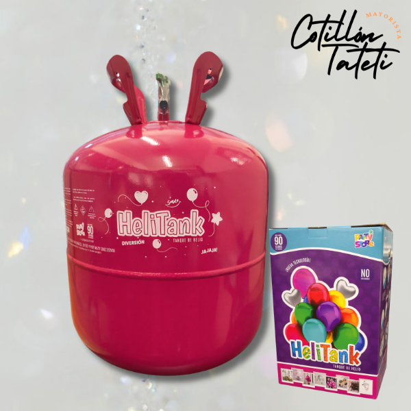 Producto - TANQUE DE HELIO - 90 EXTRA GRANDE (infla aprox. 90 Globos de 9")