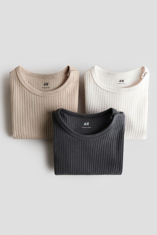Producto - Pack x 3 bodies HyM en canale beige - 1