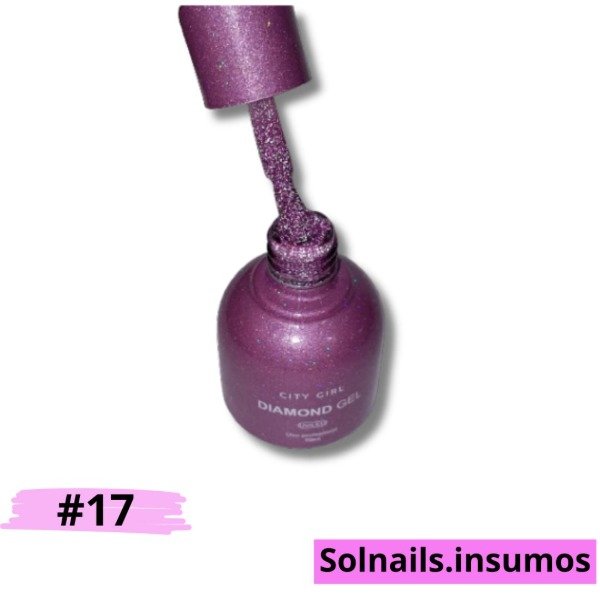 Producto - Esmalte semipermanente City Girl Reflectivo#17
