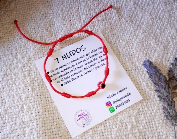 Producto - Pulsera 7 nudos con ojo turco