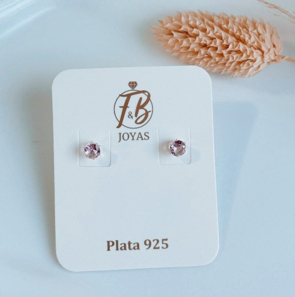 Producto - Aros Pasantes Small Rosa Plata 925