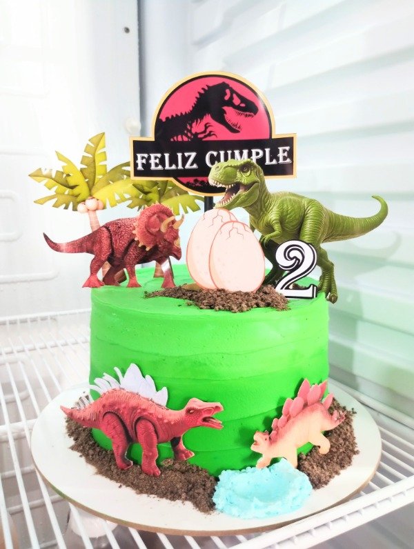 Producto - Torta dinosaurio verde