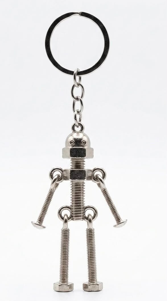 Producto - Llavero Robot Articulado De Tuercas Y Tornillos