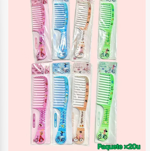 Producto - pack X20U PEINE DE PLASTICOS PELO 99329