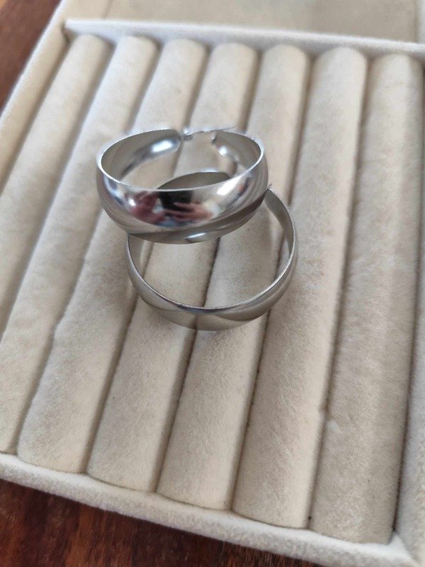 Producto - Aros argolla cinta 3.5 CM. Acero quirúrgico.