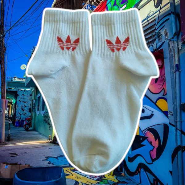 Producto - Soquete ALTO Adidas logo rojo