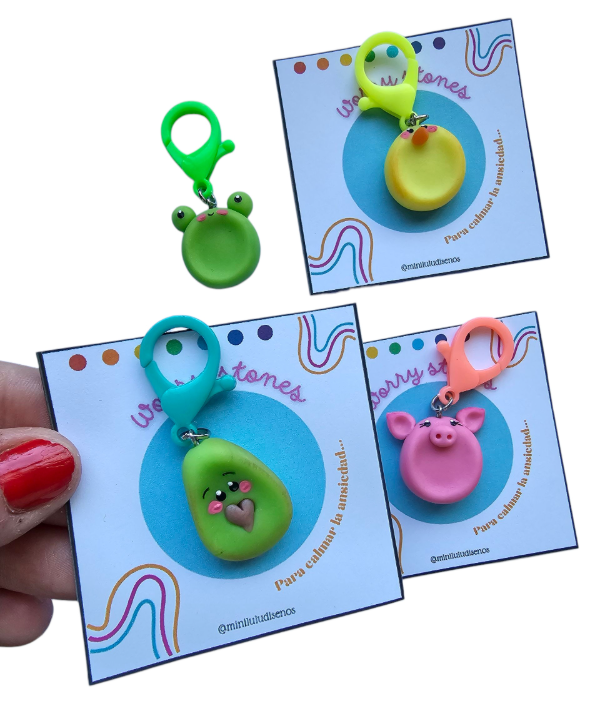 Producto - Llaveros worry Stones  x unidad