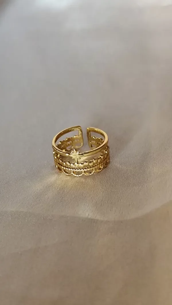 Producto - Anillo LÚMERA Dorado Hera