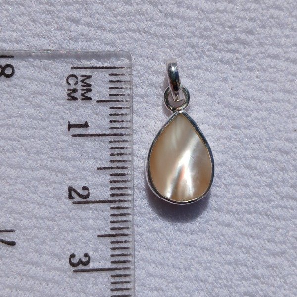 Producto - Dije plata 925 Nácar gota - 3