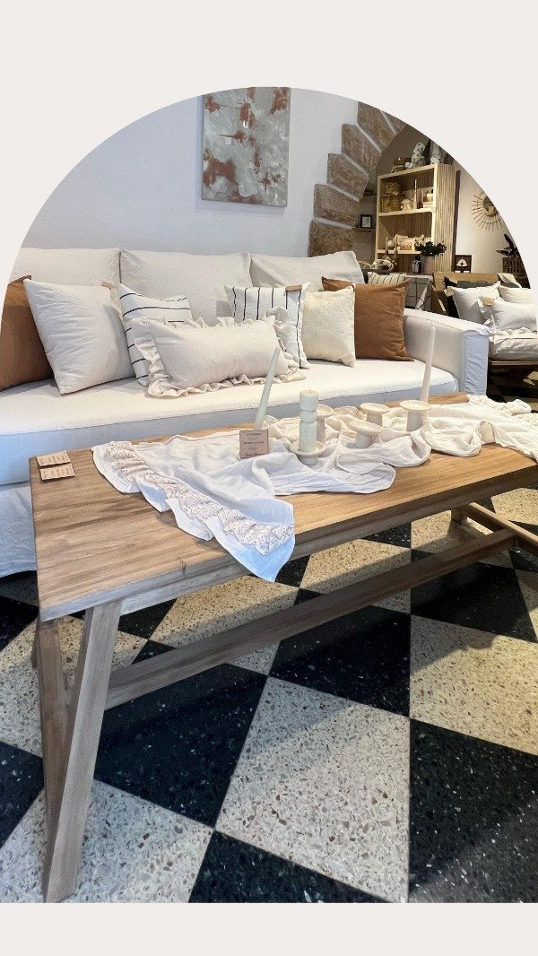 Producto - MESA DE CENTRO CON TIRANTE 1.40 - 2