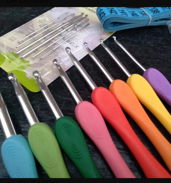 Producto - Aguja Crochet Mango Plast pack x8u