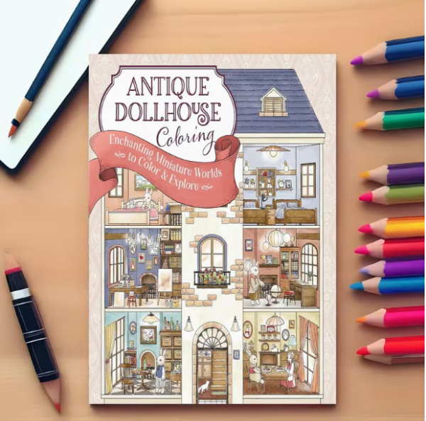 Producto - LIBRO PARA COLOREAR "ANTIQUE DOLLHOUSE"
