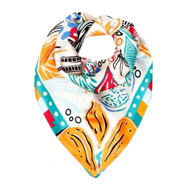 Producto - Pañuelo Floral Love White