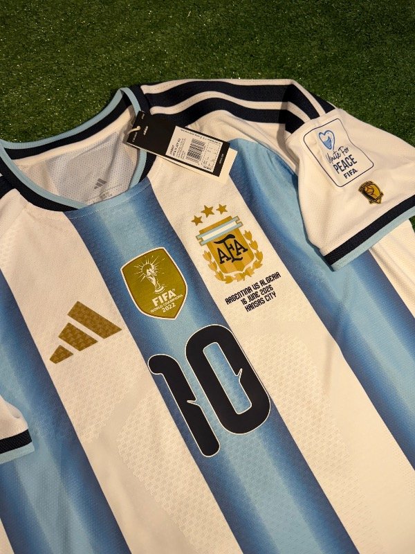 Camiseta titular Argentina vs Argelia CLIMACOOL+ Messi 10 — imagen 2