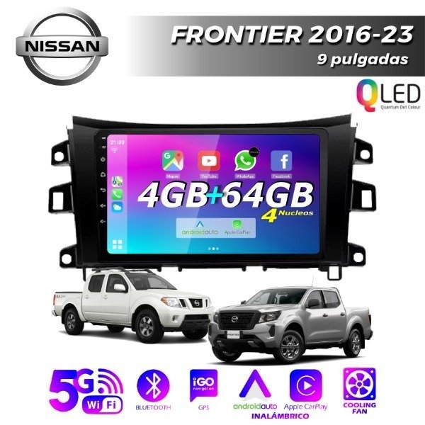 Producto - MULTIMEDIA NISSAN FRONTIER 2016/26 - 4G 64M - 9" CON CAR PLAY Y ANDROID AUTO