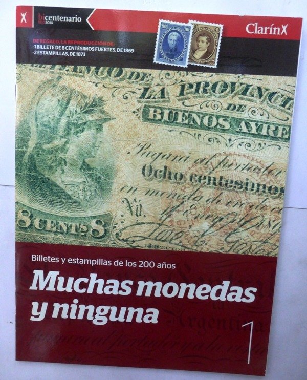 Producto - MUCHAS MONEDAS Y NINGUNA - FASCICULO  1 - CLARIN - 2010 - IMPECABLE ESTADO