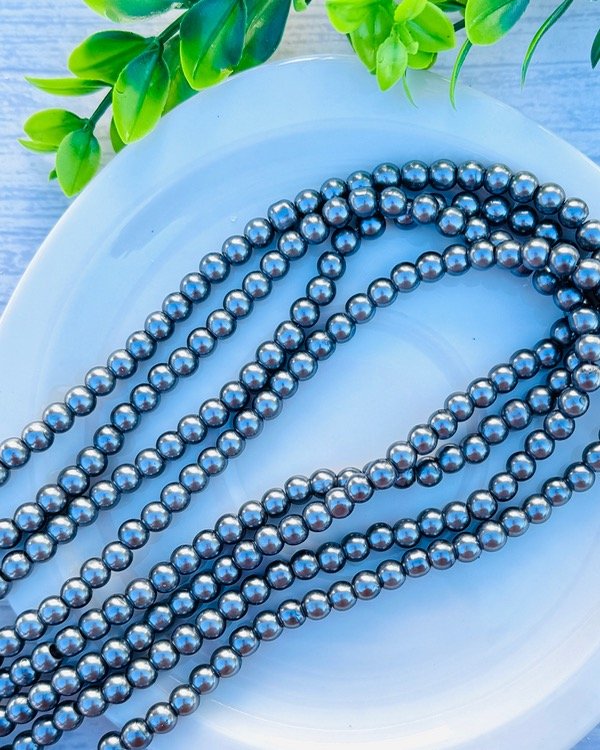 Producto - TIRA PERLA GRIS ACERO 6MM