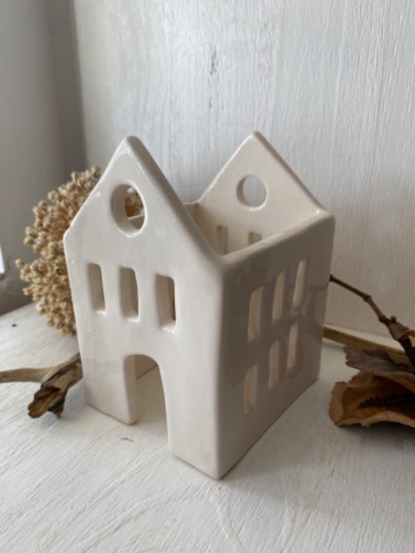Producto - Casita fanal de cerámica 2