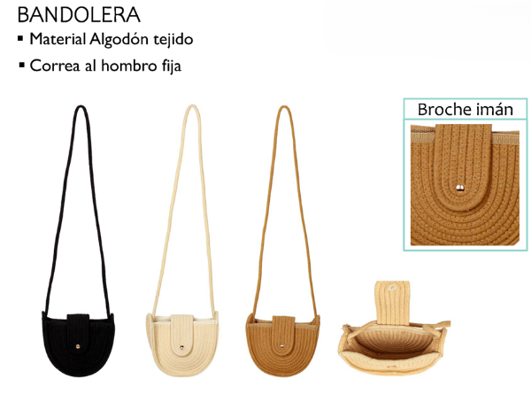 Producto - BANDOLERA RAFIA LA CHAPELLE 12UO 7017