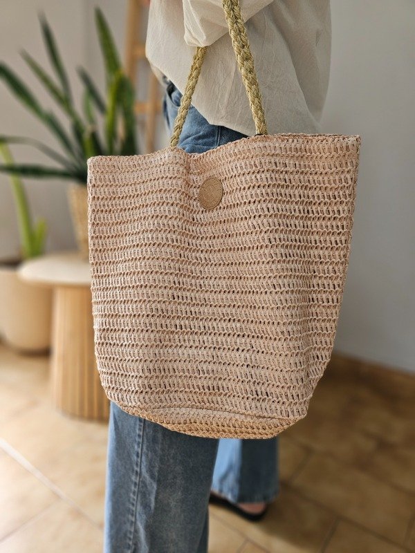 Producto - Bolso playero nude