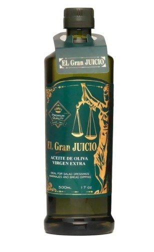 Producto - Aceite de Oliva Extra Virgen "El Gran Juicio" (intenso) x 1/2 LT.