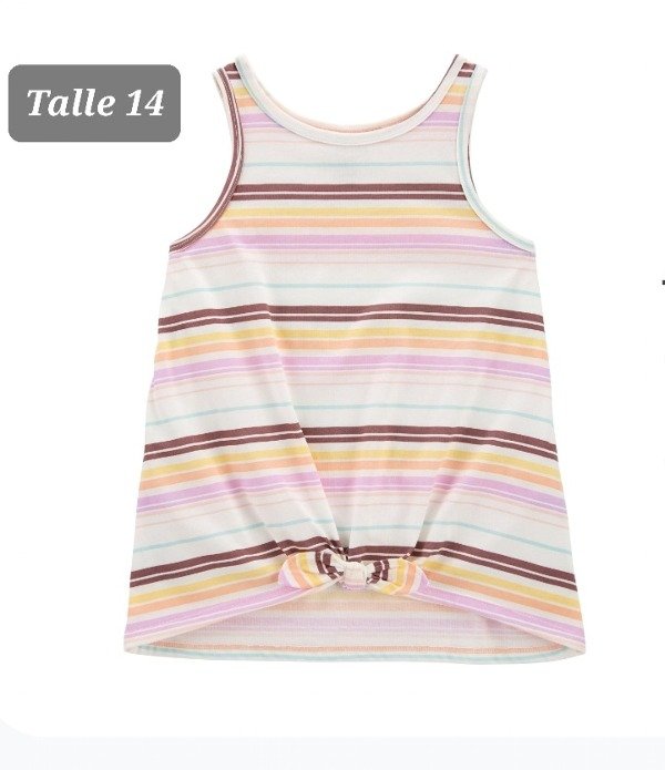 Musculosa carters talle 14 rayada
