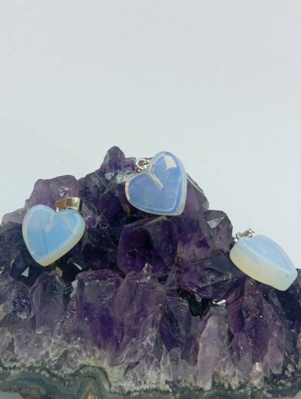 Producto - Dije Corazón de Piedra opalina