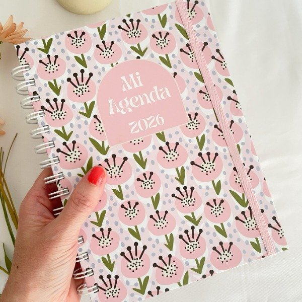 Producto - Agenda A5 "Mi Vida" Rosa