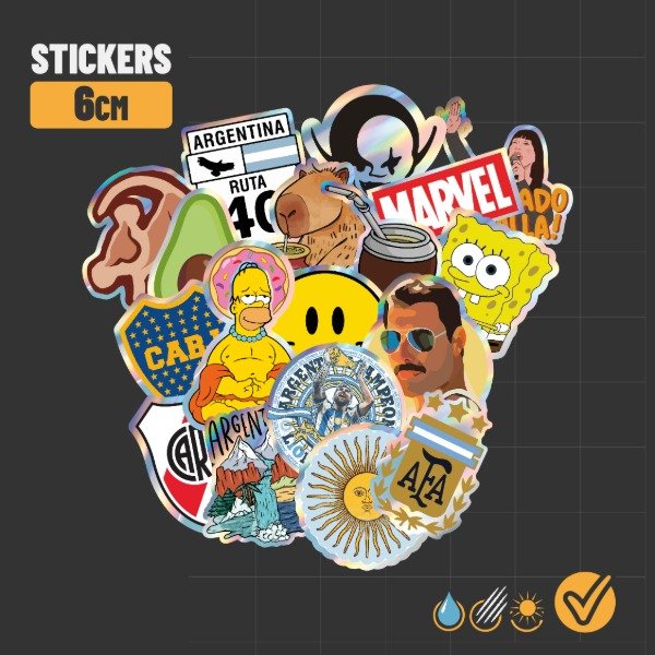 Producto - Stickers holograficos uv