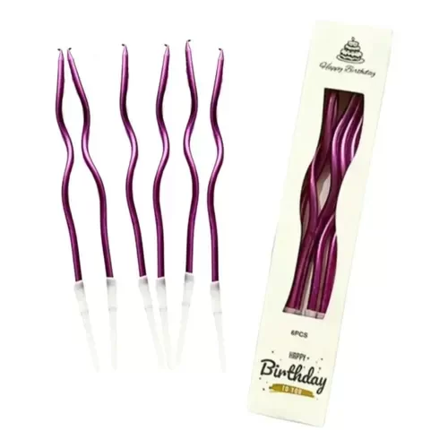 Producto - Velas onduladas metalizadas pack x unidades - 3