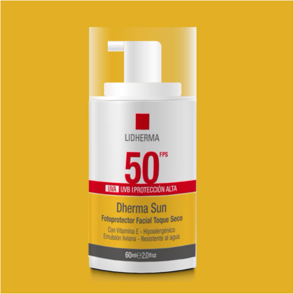 Producto - Dherma Sun Fotoprotector Facial 50 Toque Seco x 60