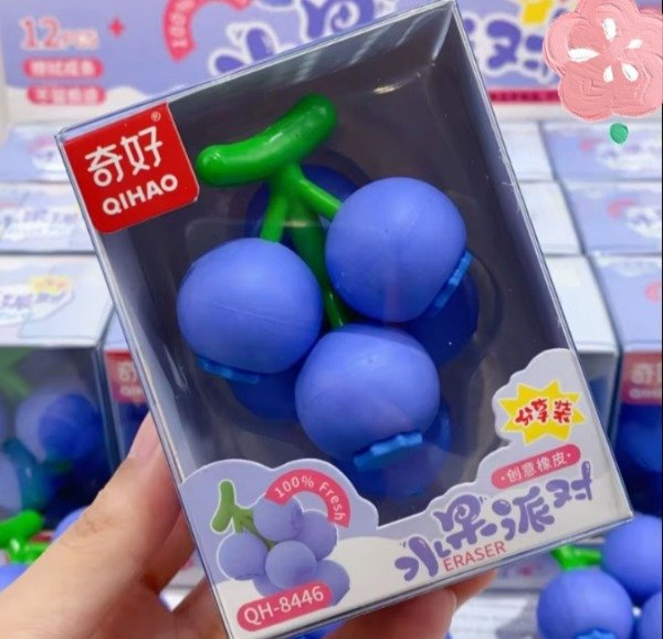Producto - Goma gigante arandanos 9 cm