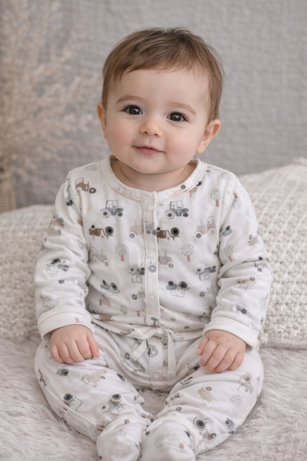 Producto - AJUAR ALGODÓN 6/9 MESES TRACTORES